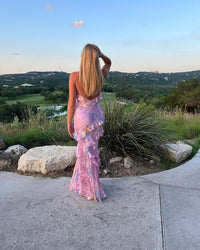 Yvonne | Elegant And Flowing Ruffle Maxi Dress