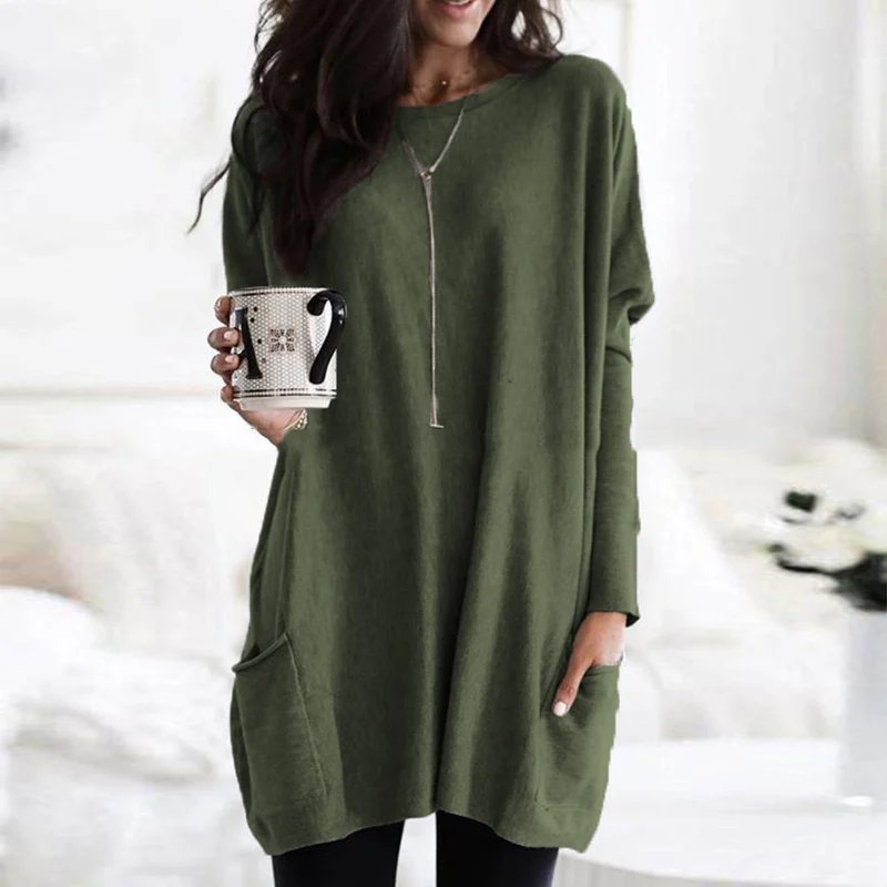 Olivia | Comfortable And Warm oversized pocket tunic top 9