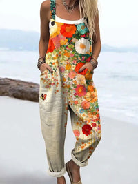 Lily | Floral Sleeveless Wide-Leg Jumpsuit