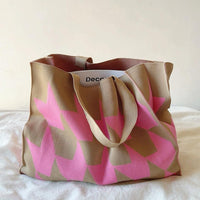 Chloe | Vibrant And Eye-Catching Geometric Canvas Tote Bag