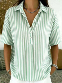 Nora | Comfortable And Elegant Striped Blouse