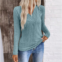 Kristin | Elegant Textured Stripe Knit Sweater For Women