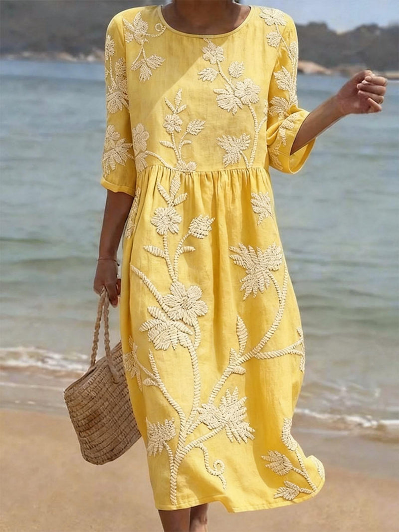 alora embroidered dress Sandra