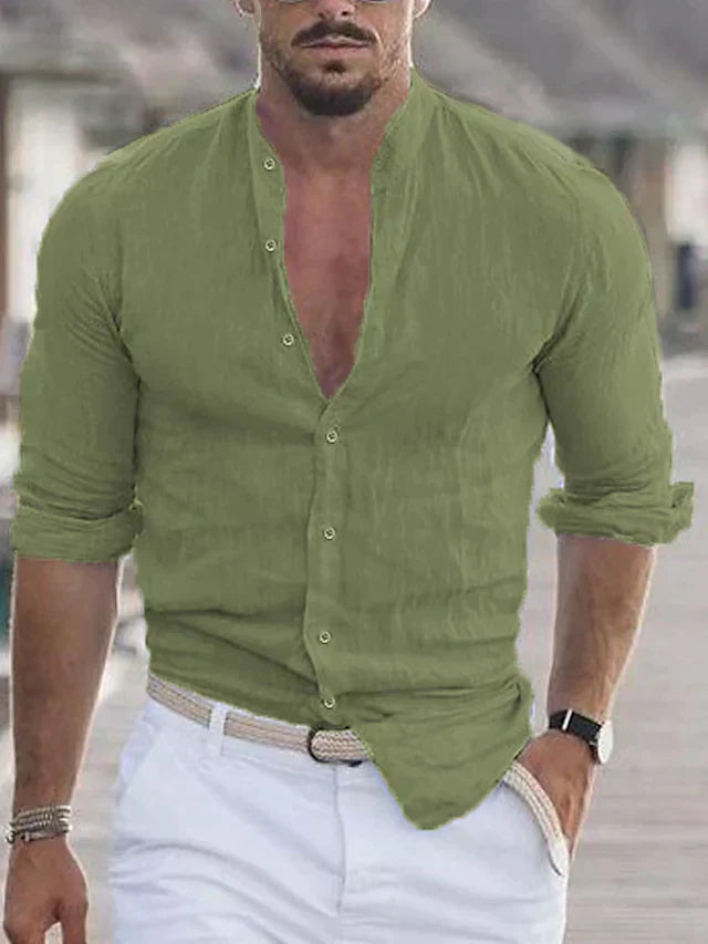 Riven | Men’s Linen Shirt – Elegant, Comfortable & Modern Fit 1