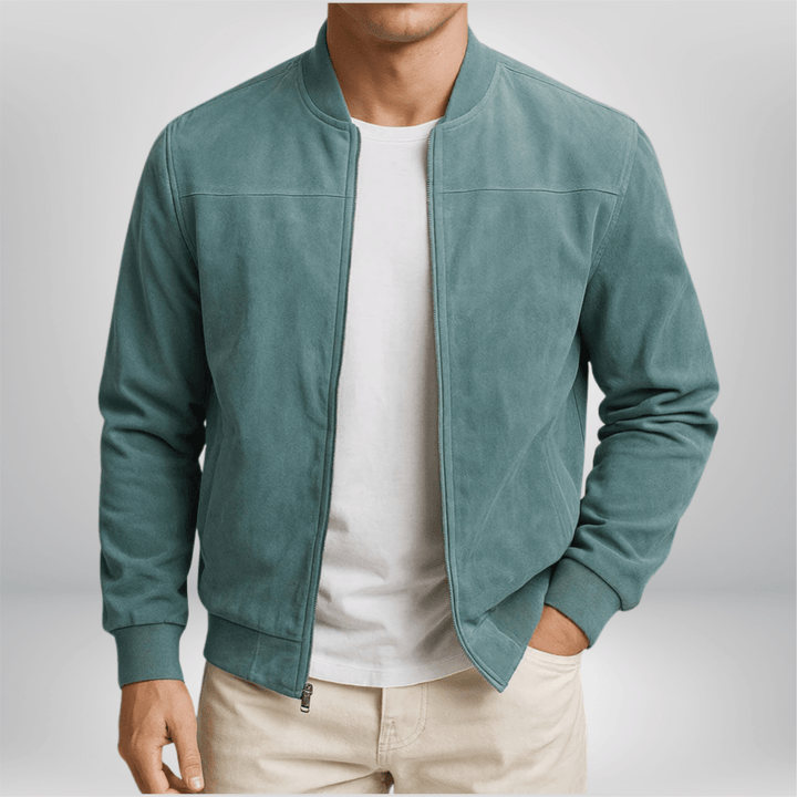 Robert | Timeless and classic leather bomber jacket 3