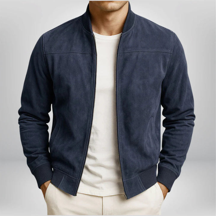 Robert | Timeless and classic leather bomber jacket 5