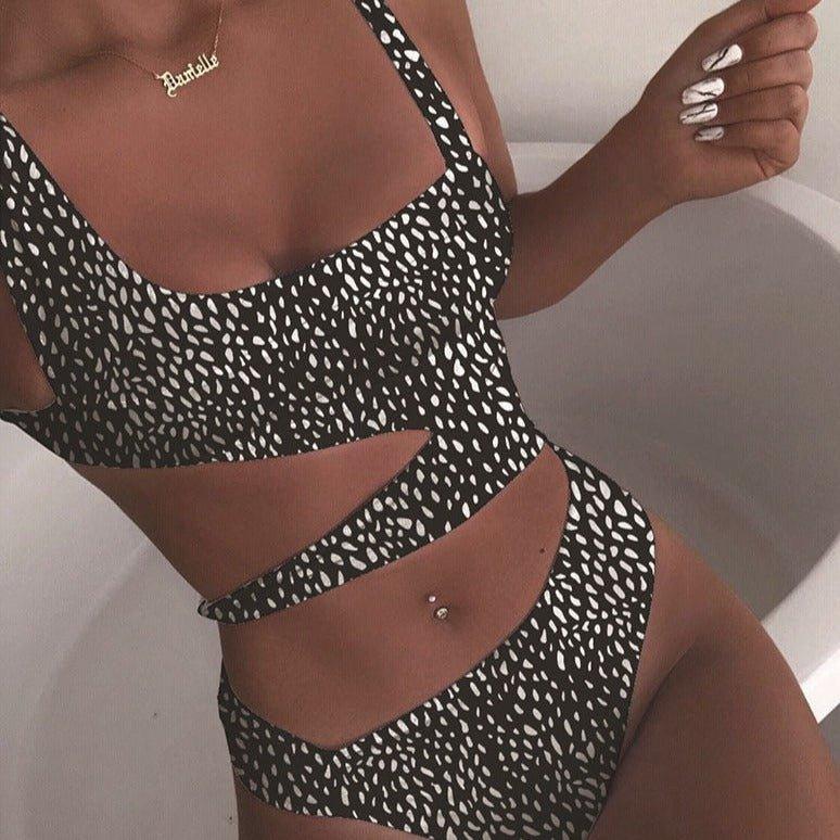Rose | Elegant Wolf One Piece Swimsuit for Women 0