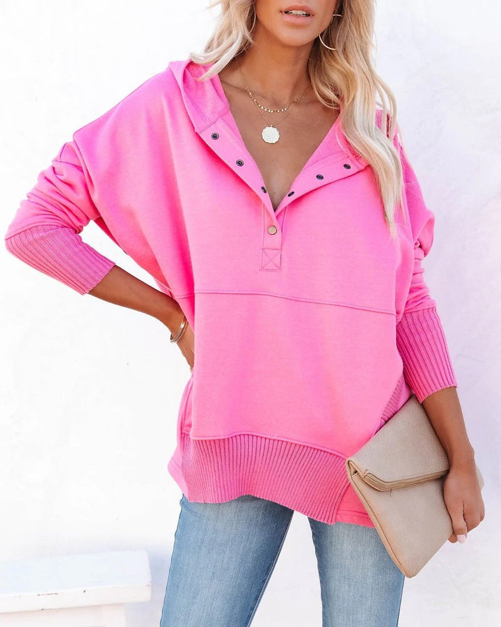 Rosie | Women's Longline Hooded Drawstring Tunic Sweatshirt 12