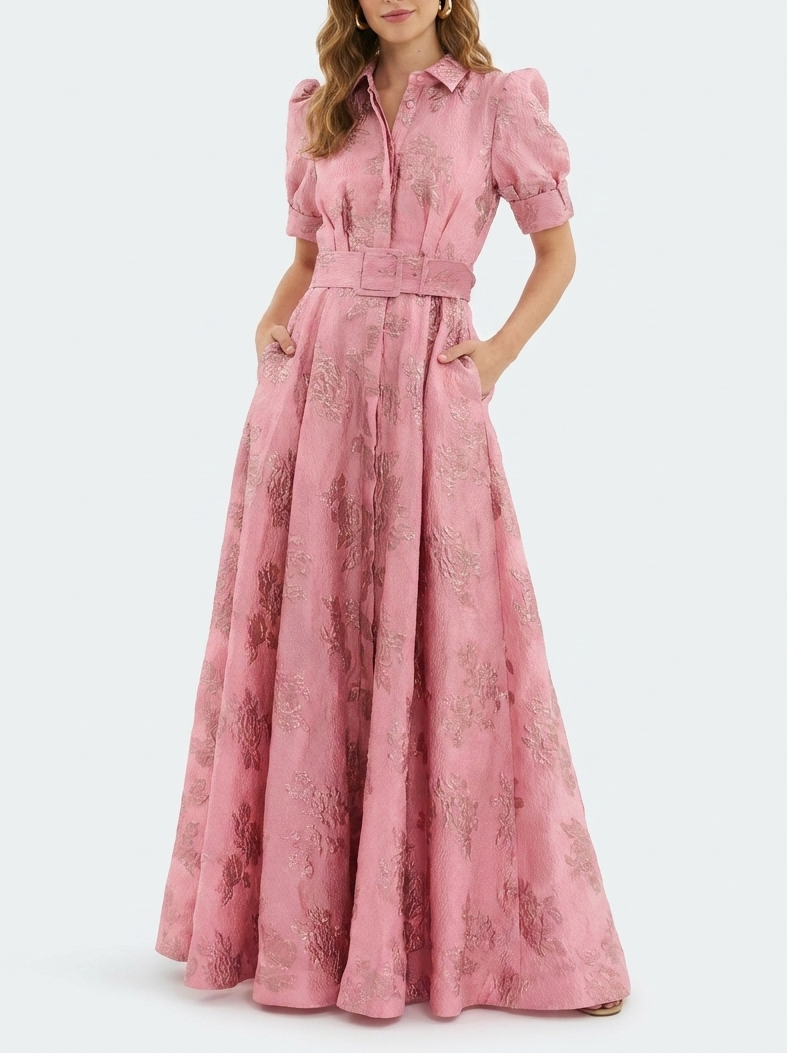 Ruby | Retro High-Waisted Wedding Guest Dress 0