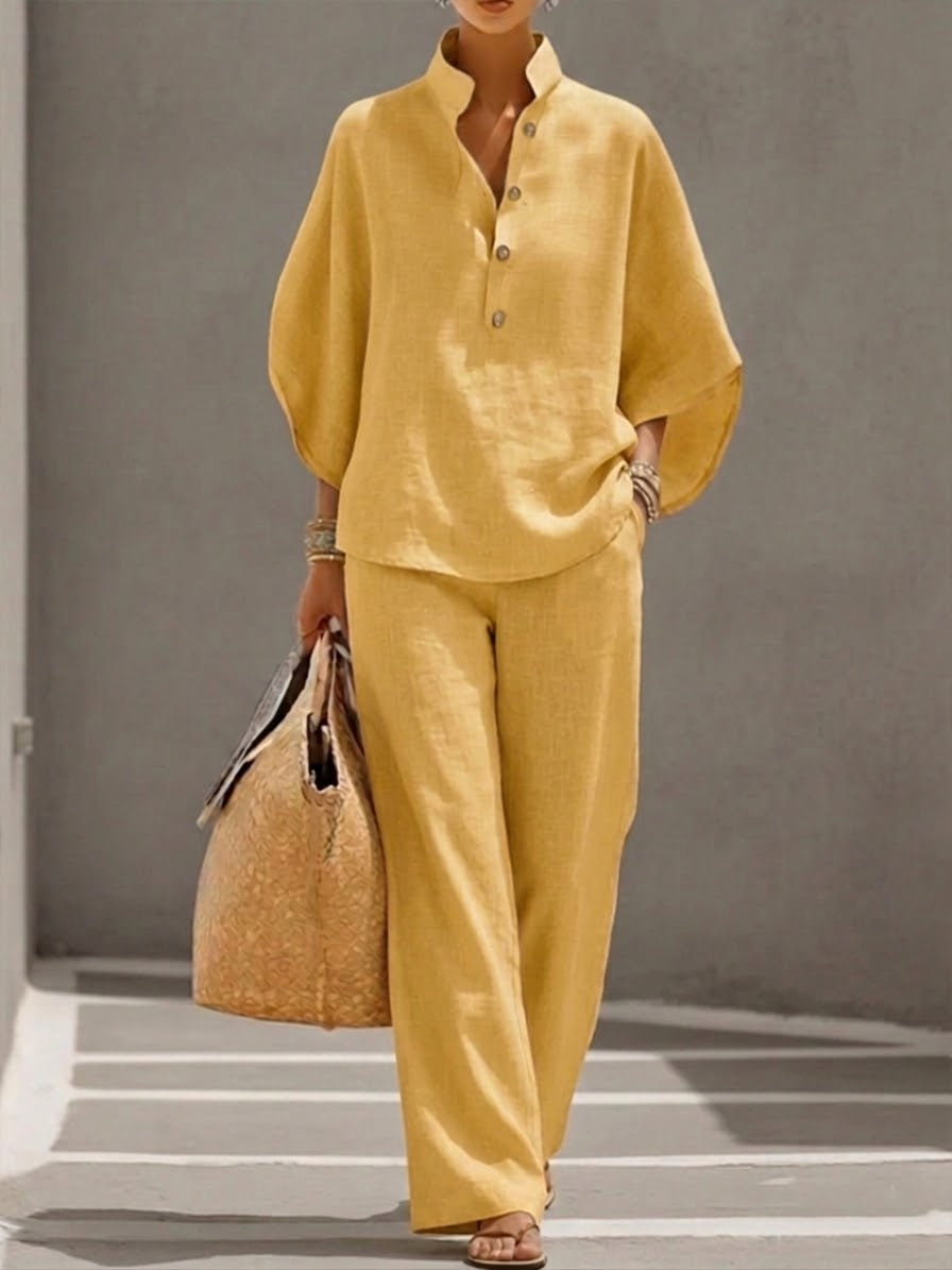 Sabine | Classic and Comfortable Two-Piece Summer Set 6