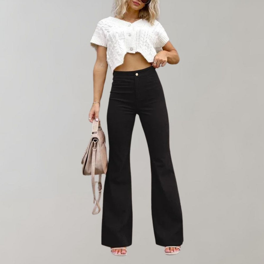Sarah | Stylish Corduroy Flare Pants 7