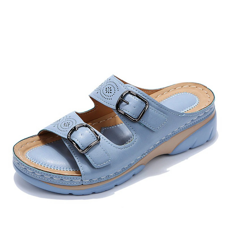 Saren | Women's Mules Open Toe Adjustable Buckles Comfortable Fit 1