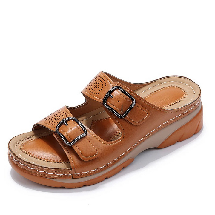 Saren | Women's Mules Open Toe Adjustable Buckles Comfortable Fit 3