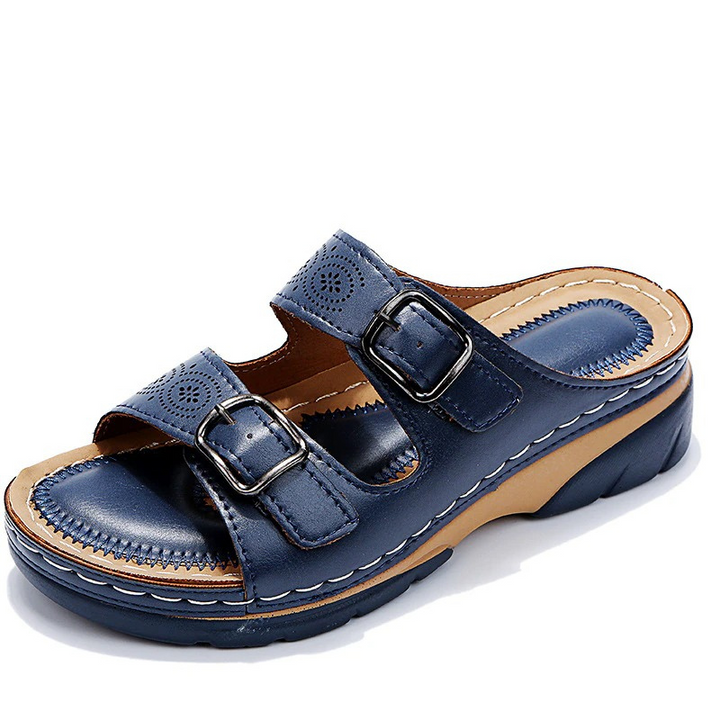 Saren | Women's Mules Open Toe Adjustable Buckles Comfortable Fit 4