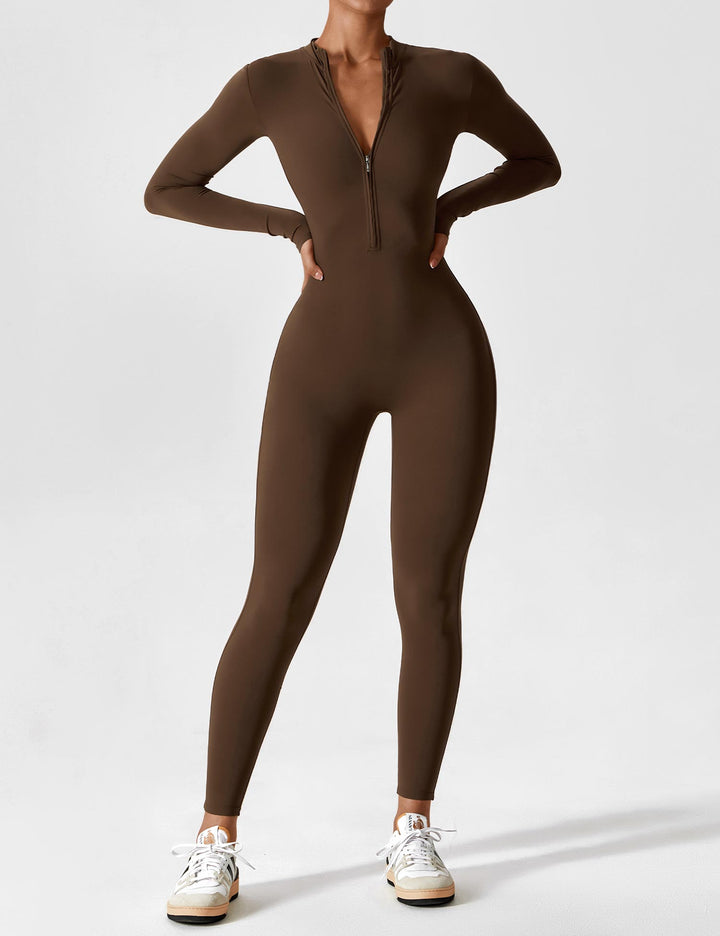 Savannah | Long  Sleeve Zipper Jumpsuit 12