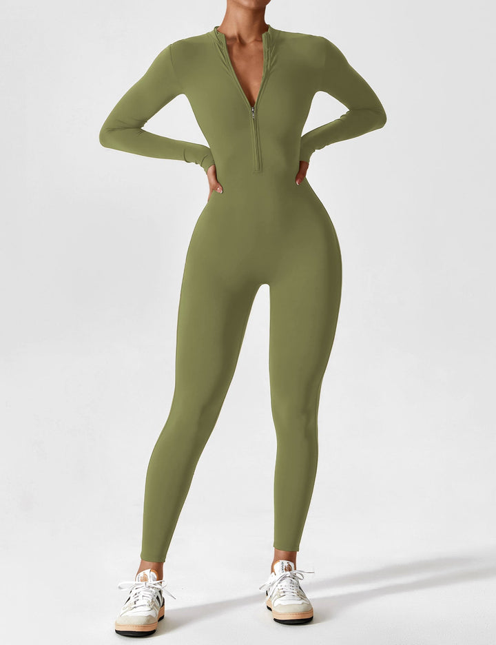 Savannah | Long  Sleeve Zipper Jumpsuit 14
