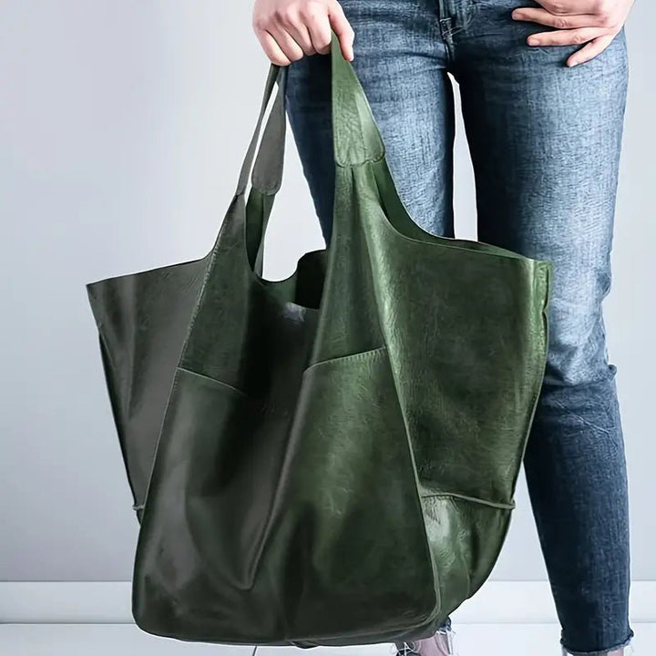 Savannah | Oversized Vegan Leather Tote Bag 0