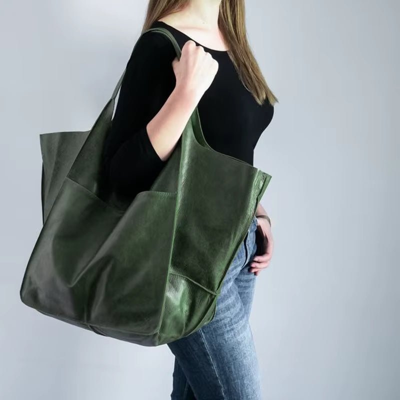 Savannah | Oversized Vegan Leather Tote Bag 1