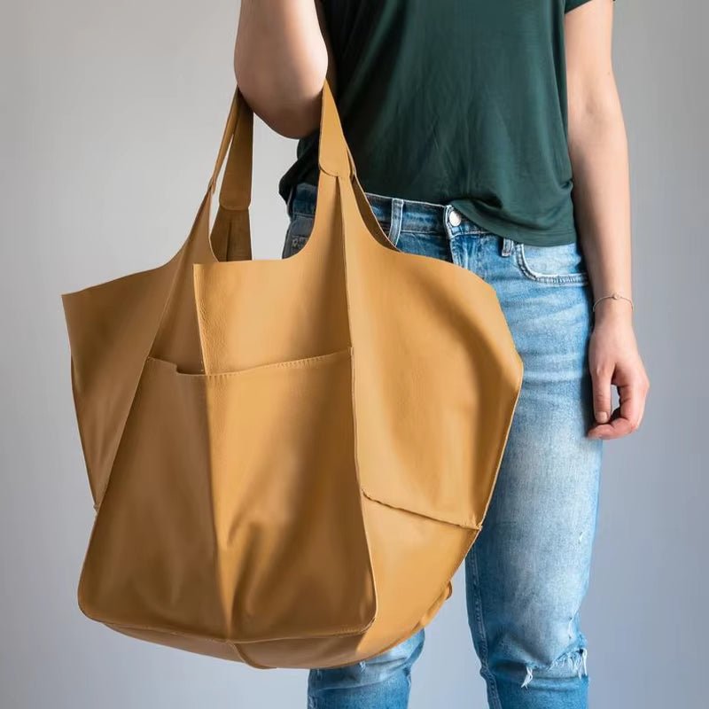 Savannah | Oversized Vegan Leather Tote Bag 11