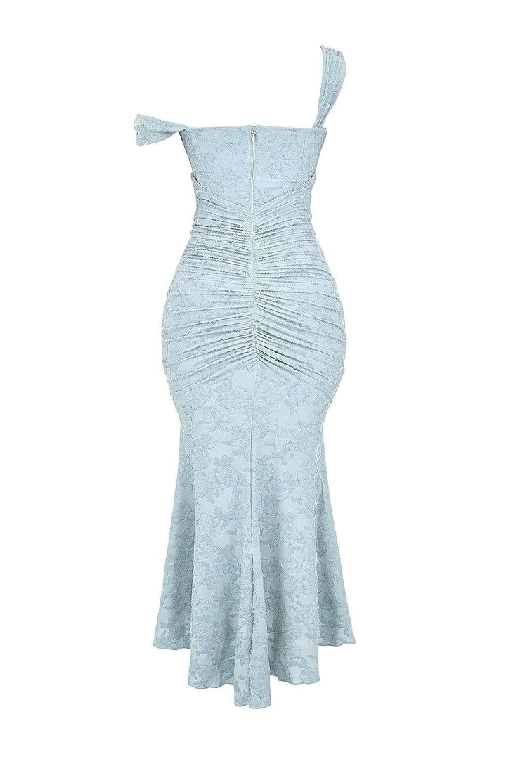Seraphina | Sophisticated Corset Jacquard Lace Mermaid Dress 6