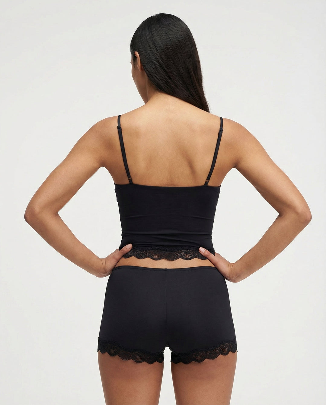 Serena | Soft & Elegant Women's Loungewear Set - Comfortable Lace Cami & Matching Shorts 1