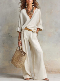 Amelia | Casual & Relaxed Linen Two-Piece Set