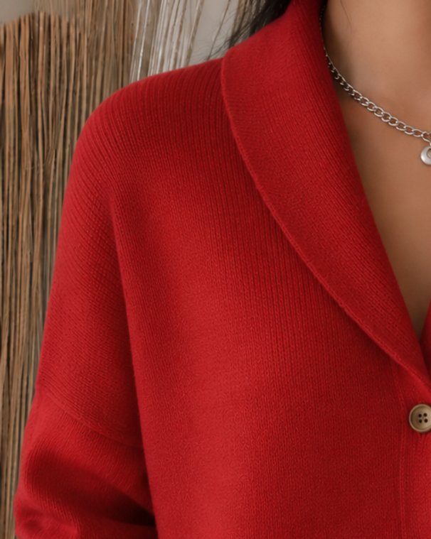 Sophia | Comfortable And Warm Collared Knit Cardigan 3