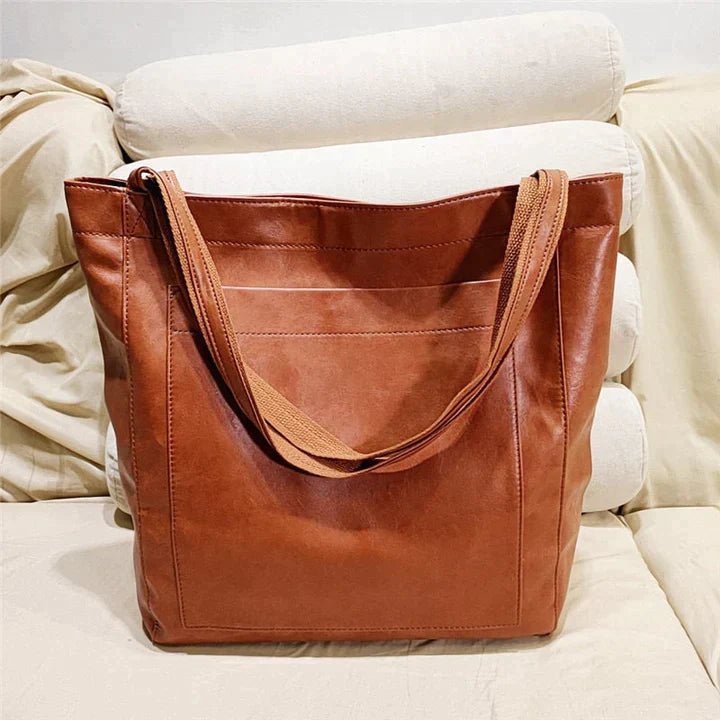 Sophia | Genuine Leather Shoulder Tote Bag 1