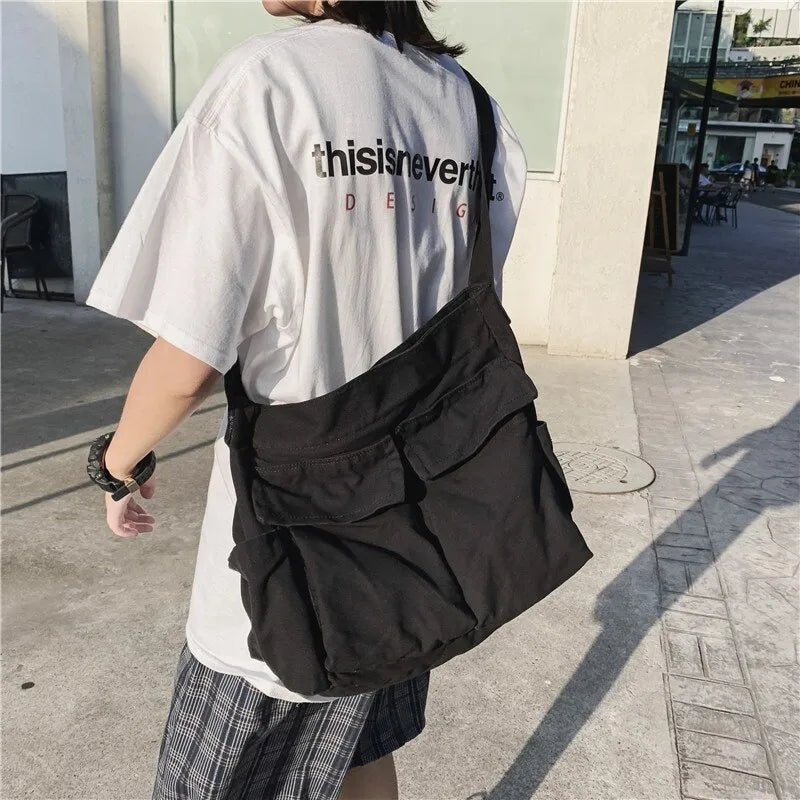 Sophie | Casual Multi-Pocket Canvas Tote Bag 2