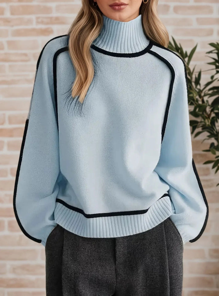Sophie | Comfortable And Warm Oversized Turtleneck Knit Sweater 4
