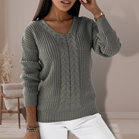 Ella | Pull en maille confortable à col en V