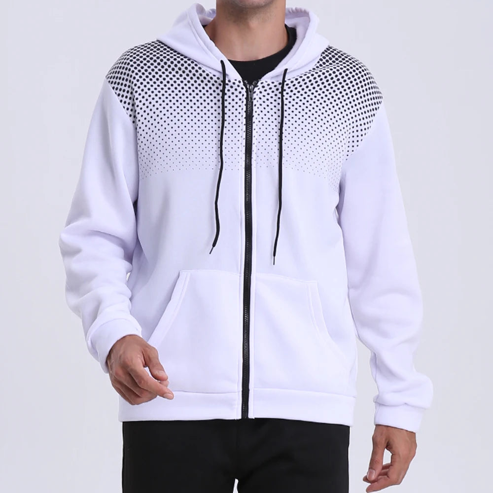 Sportrix | Comfortable & Stylish Zip-Up Hooded Sweatshirt for Men 1