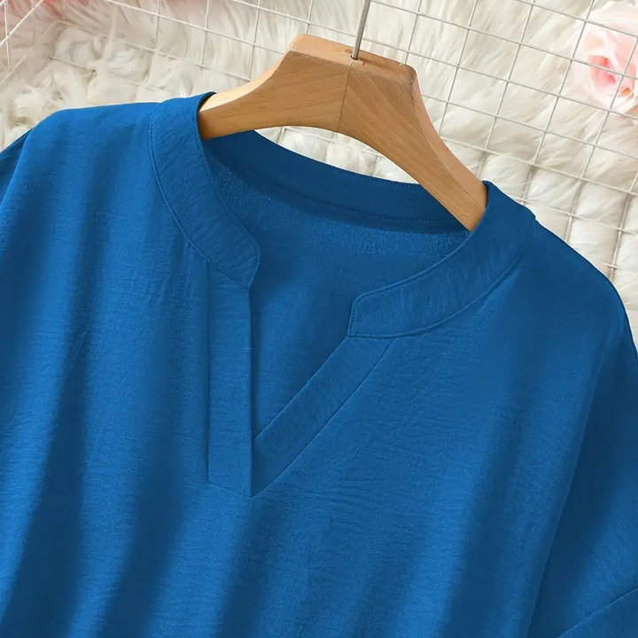 Stella | Effortless And Elegant V-Neck Summer Blouse 6