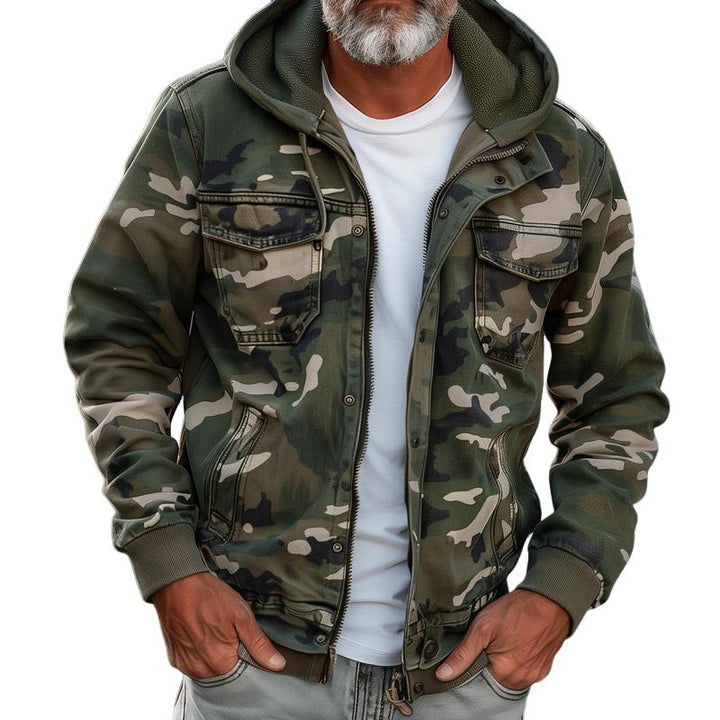 Thomas | Camouflage cargo jacket with hood 1
