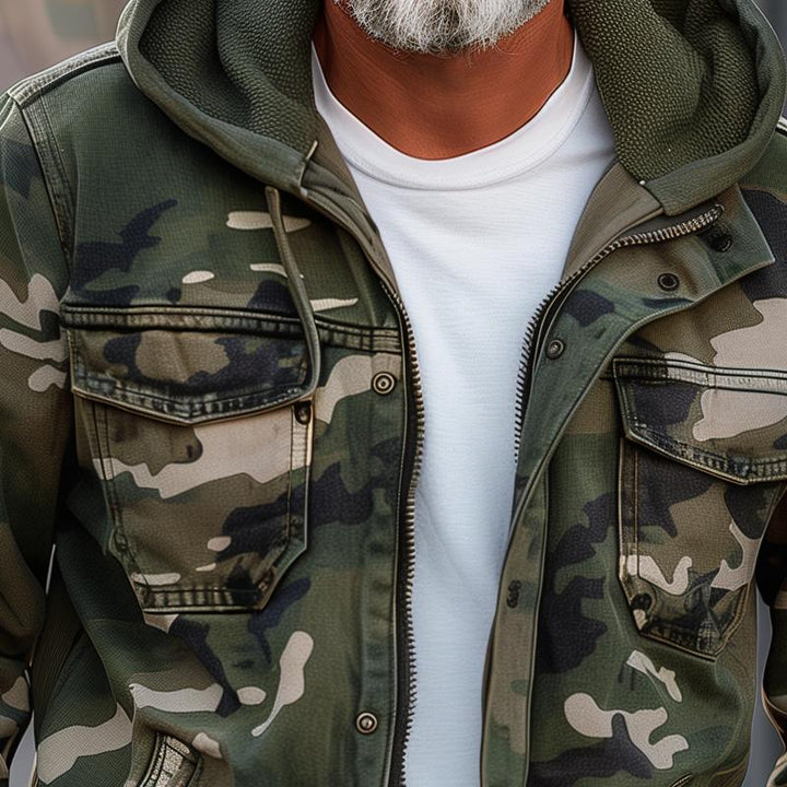 Thomas | Camouflage cargo jacket with hood 2