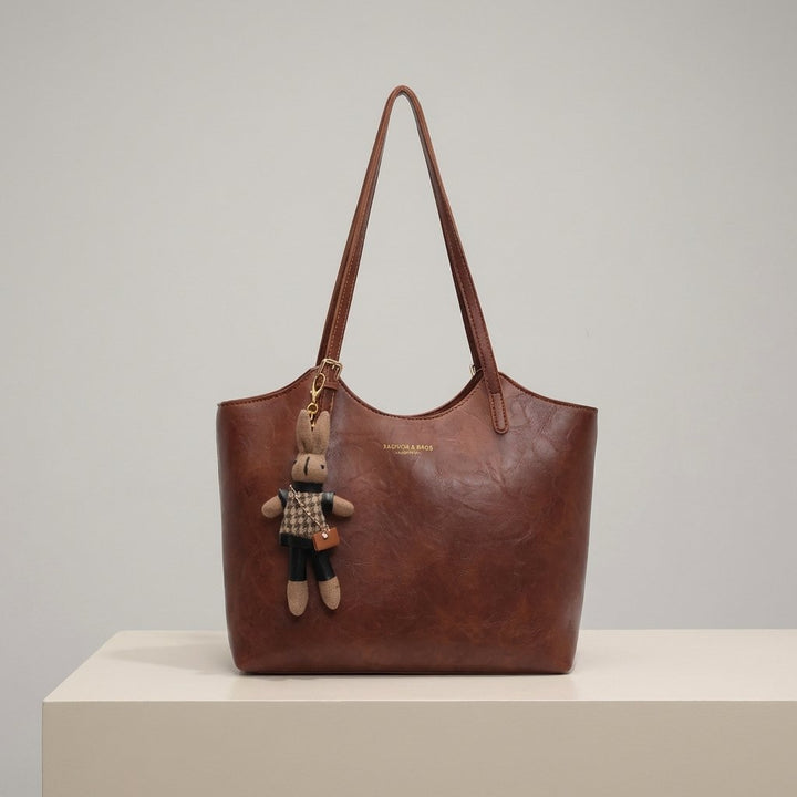 Tracy | Soft Vegan Leather Shoulder Tote Bag 0