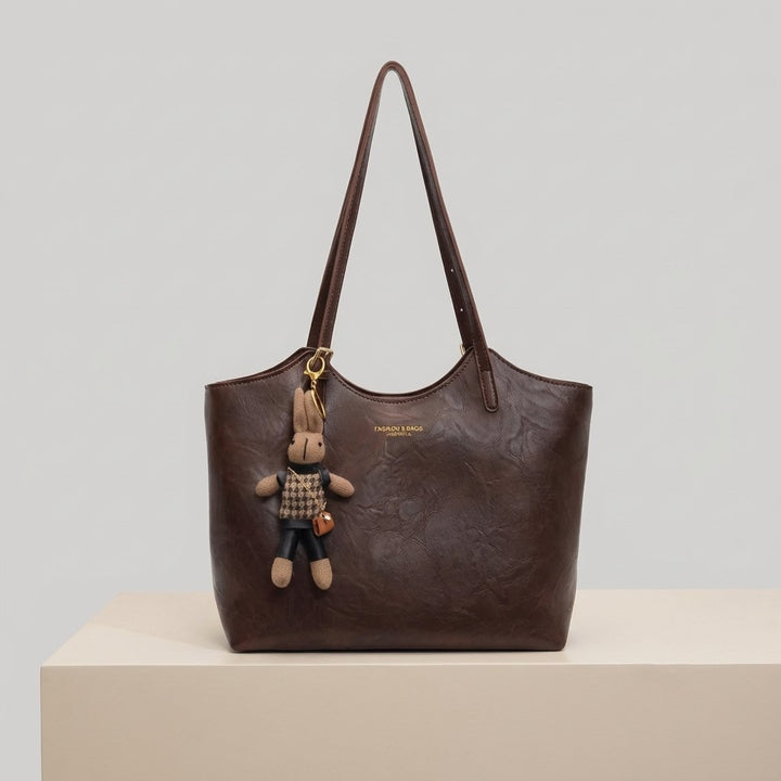 Tracy | Soft Vegan Leather Shoulder Tote Bag 1