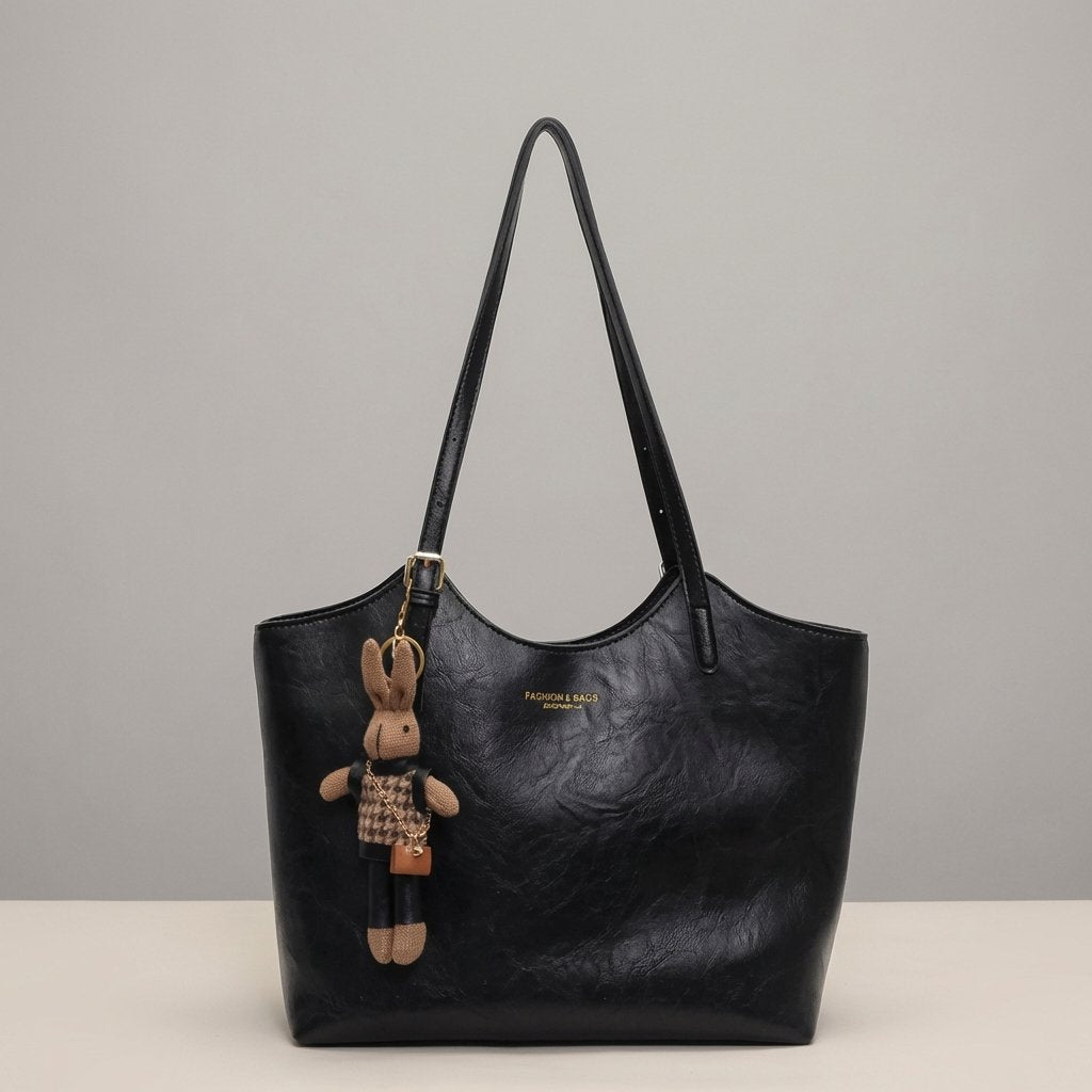 Tracy | Soft Vegan Leather Shoulder Tote Bag 6