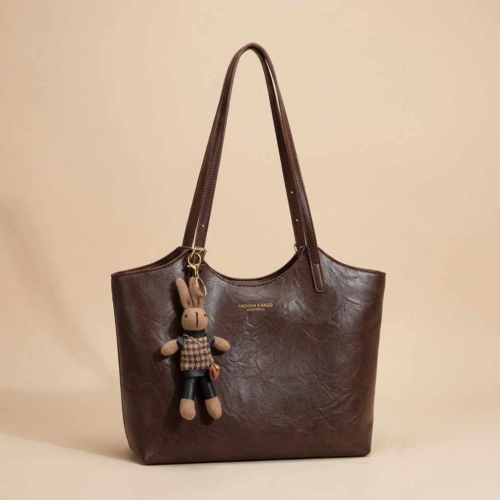 Tracy | Soft Vegan Leather Shoulder Tote Bag 7