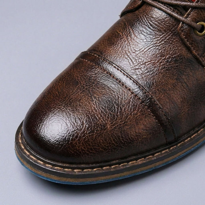 Tristan | Bold Distinction And Premium Two-Tone Leather Boots 7
