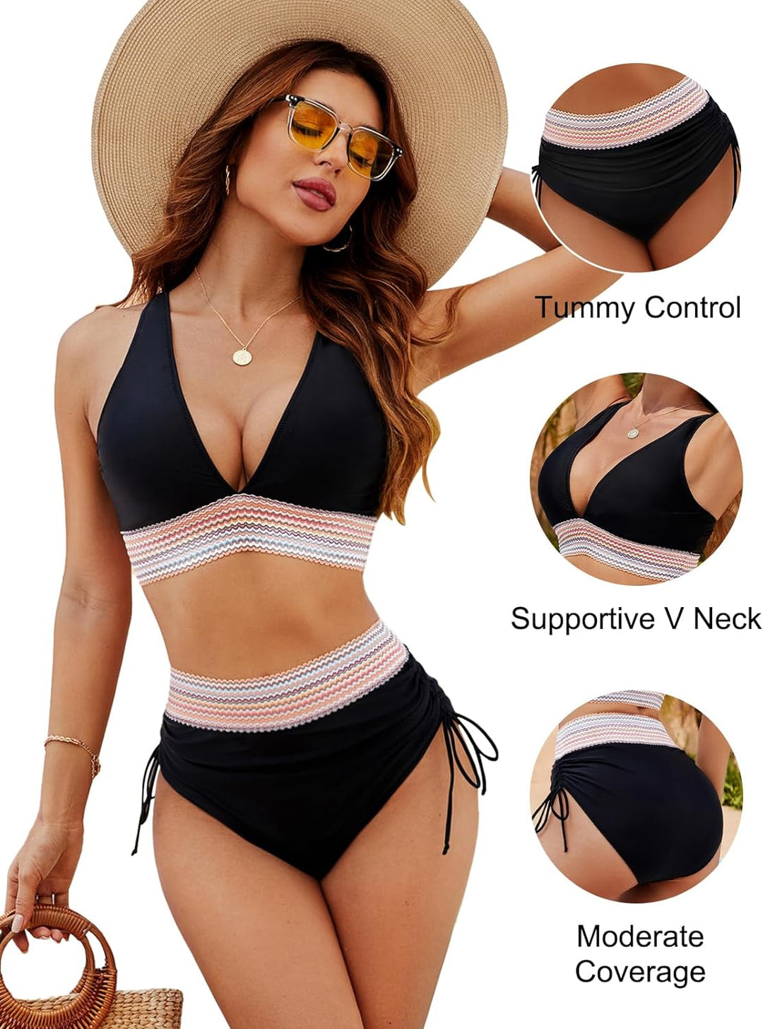 Ulrike | High-Waisted and Supportive Tummy-Control Bikini Set 4