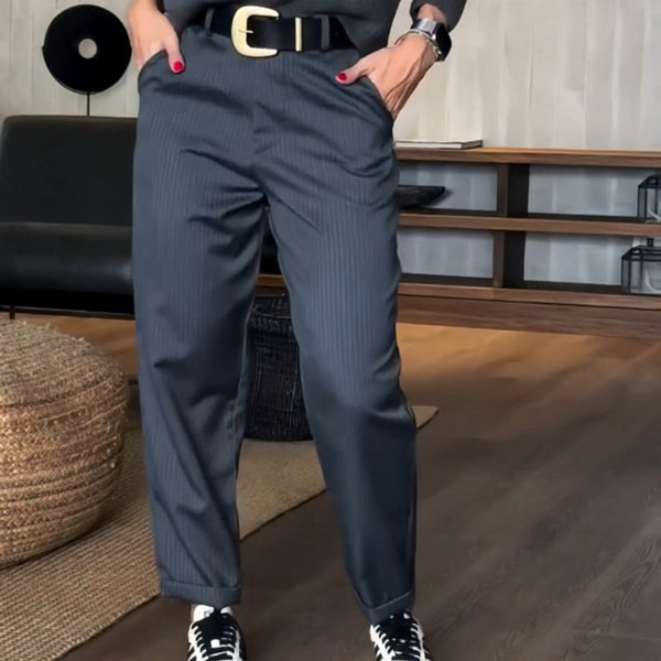 Ursula | Elegant and High-Waisted Straight-Cut Pants 0