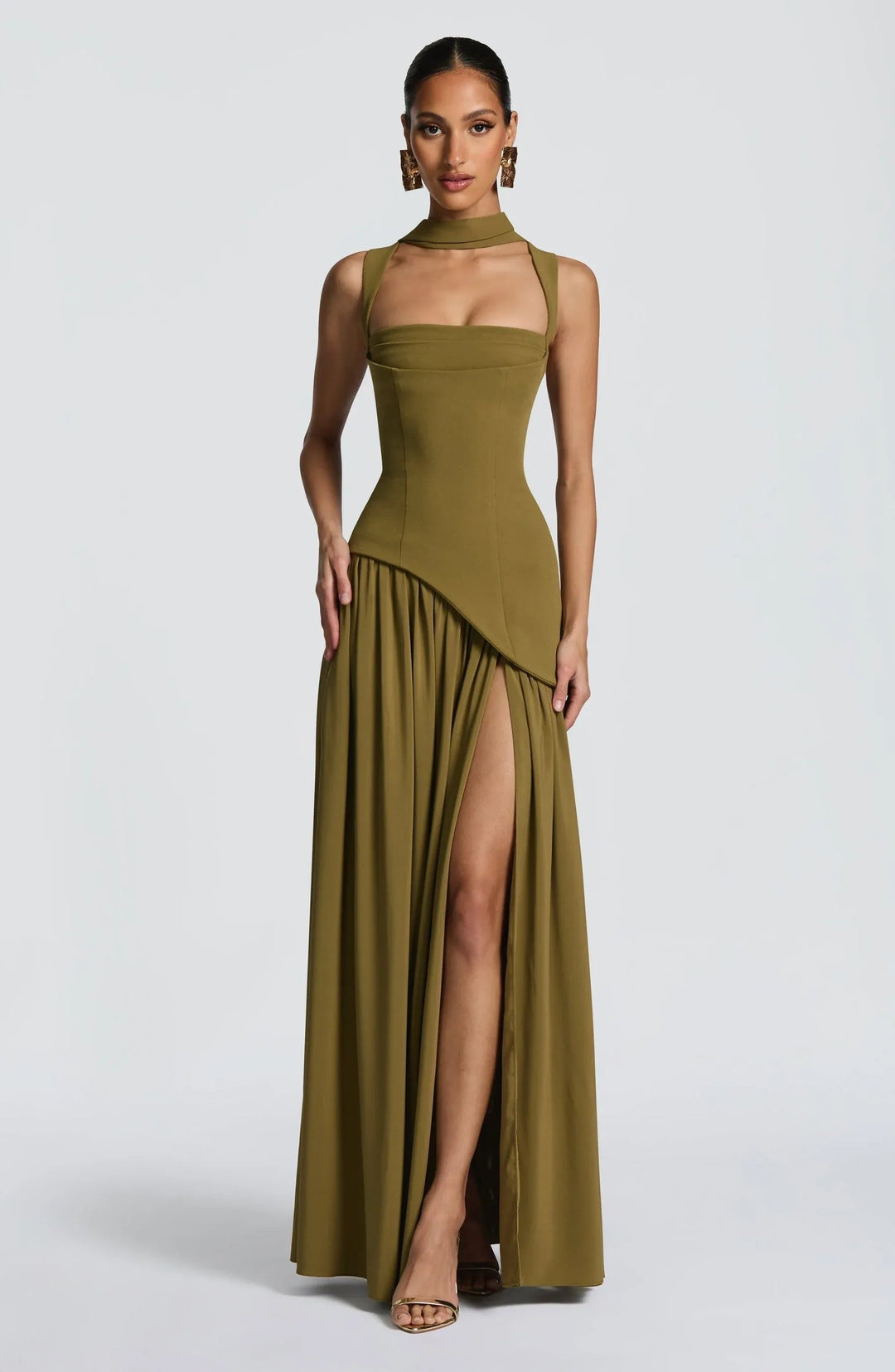 Victoria | Glamorous Square Neck Maxi Dress 2