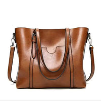 Charlotte | Elegant And Sophisticated Oil-Wax Leather-Look Tote Bag