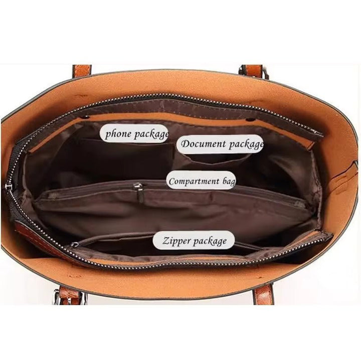 Victoria | Large Leather-Look Tote Bag 1