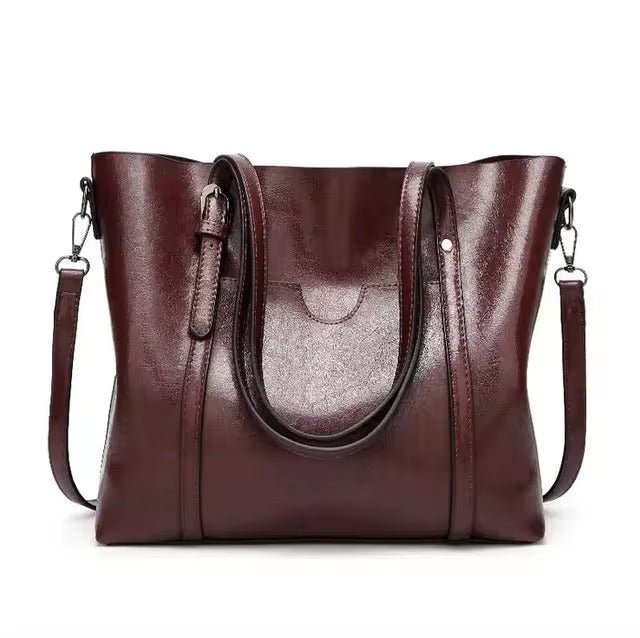 Victoria | Large Leather-Look Tote Bag 5