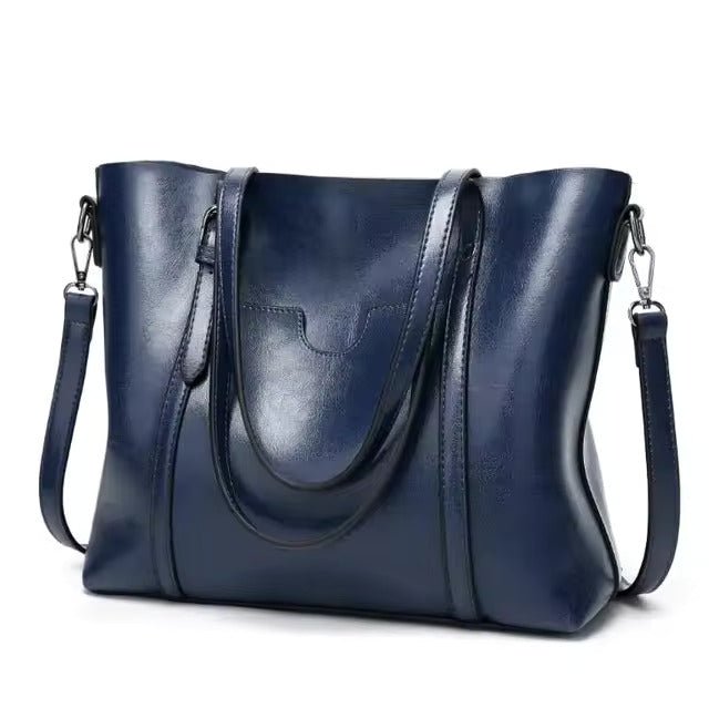Victoria | Large Leather-Look Tote Bag 6