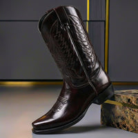 Elena | Sleek and Sophisticated Polished Leather Boots