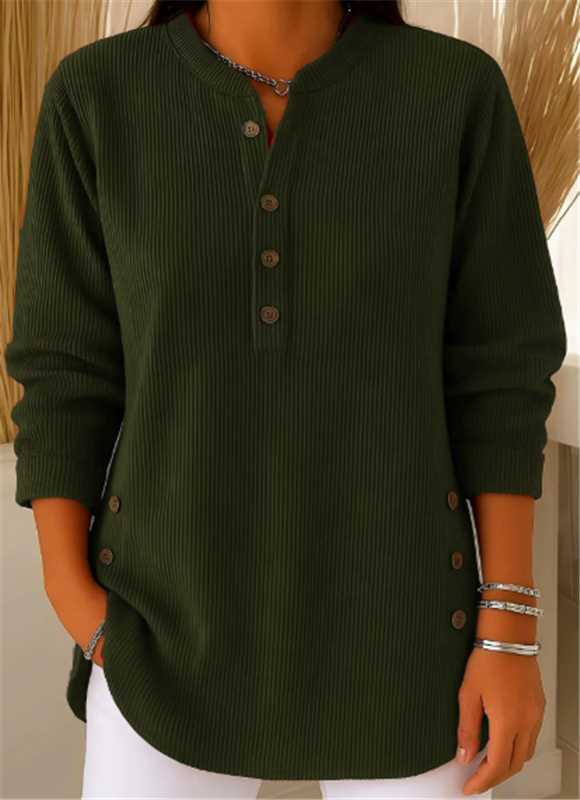 Willa | Comfortable Long Sleeve Henley Top – Stylish & Versatile Women's Top 8