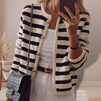 Sienna | Chic Stripe Knit Cardigan